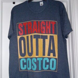 STRAIGHT OUTTA COSTCO Graphic Print T-Shirt Large